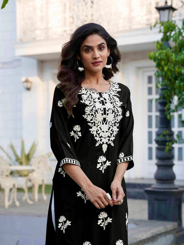 Premium Classic Chikankari Kurta Geetha Creation